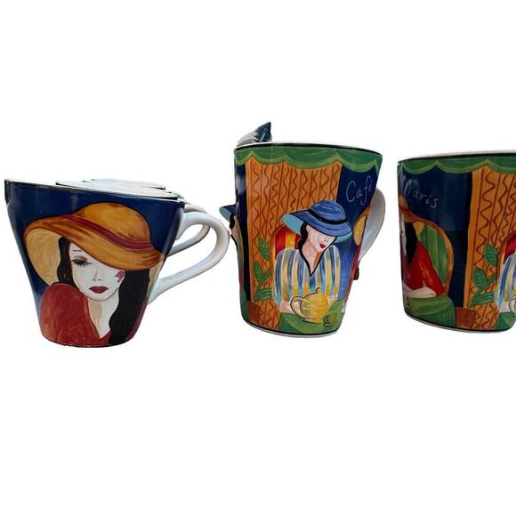 SANGO FARIO VINTEAGE MUG SET 16 PIECE - Picture 3 of 7